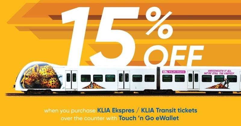 Touch 'n Go eWallet now usable to purchase KLIA Express, KLIA Transit tix – 15% discount until June 30