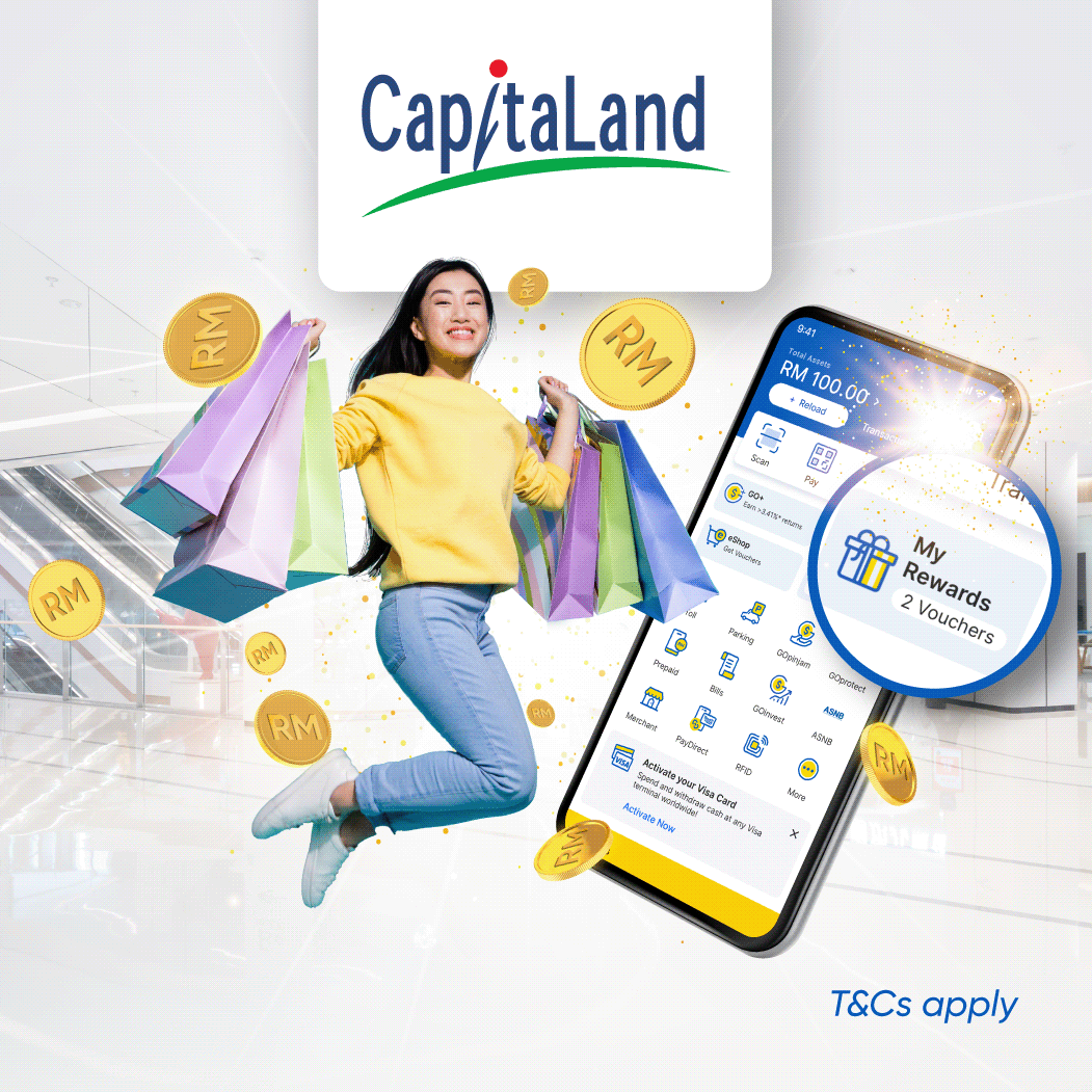 CapitaLand: Up to RM10 Randomized Cashback