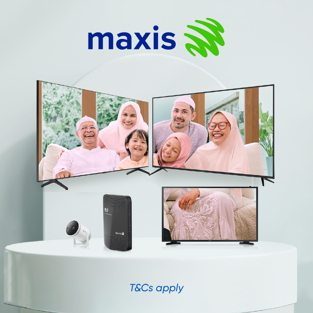 Maxis Stay Connected: Up to RM100 Cashback