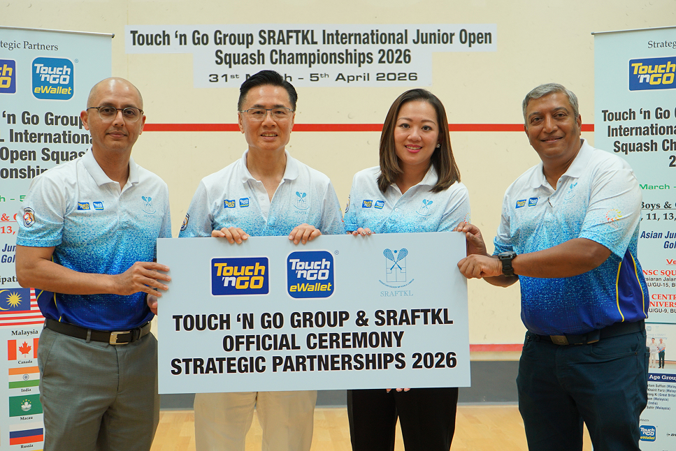 Touch 'n Go Group Further Strengthens Commitment to Youth Sports as Strategic Partner of SRAFTKL Junior Squash Championships 2026